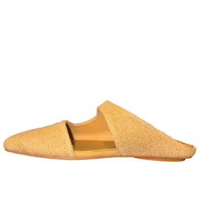 Jeffrey Campbell Women's Siesta Mule In Tan Canvas In Yellow