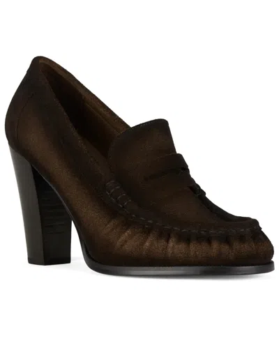 Jeffrey Campbell Women's Smithson High Heel Loafers In Brown