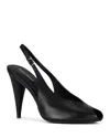Jeffrey Campbell Snoah Slingback Peep Toe Pump In Black