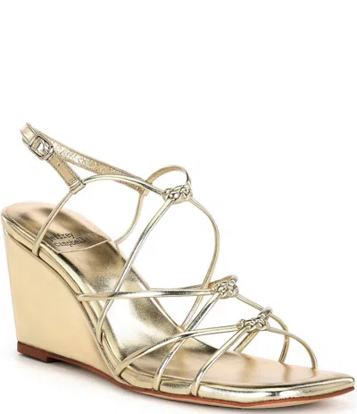 Jeffrey Campbell Women's Socialz Wedge Sandals In Gold
