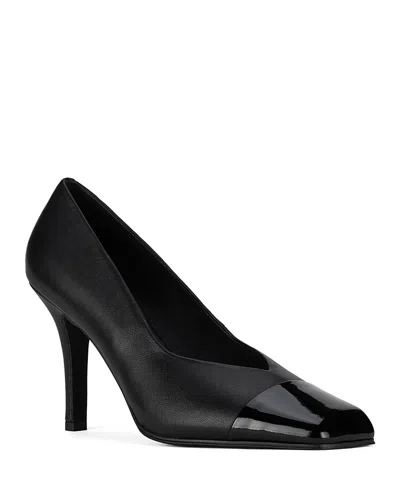 Jeffrey Campbell Women's Sound Patent Leather Cap Toe Pumps In Black