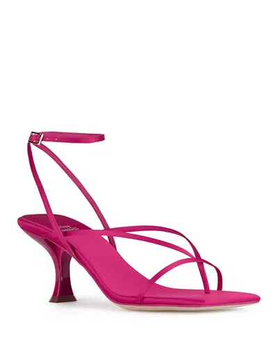 Jeffrey Campbell Women's Strappy Sandals In Fuchia Satin