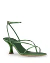 Jeffrey Campbell Fluxx Sandal In Green Satin