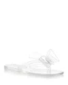 Jeffrey Campbell Women's Sugary Thong Jelly Sandals In Clear