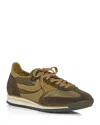 Jeffrey Campbell Women's Track Star Low Top Sneakers In Khaki Combo