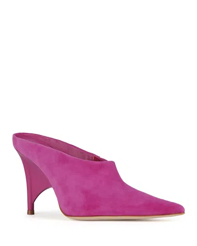 Jeffrey Campbell Women's Vader Pointed Toe High Heel Mules In Pink
