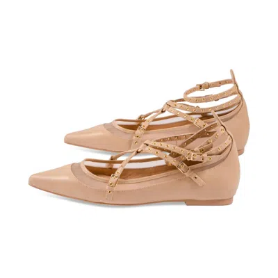 Jeffrey Campbell Women's Volatile Leather Sandals In Natural In White