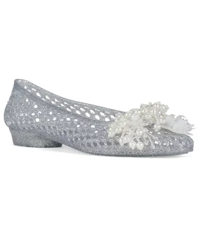 Jeffrey Campbell Women's Whimzy Embellished Jelly Flats In Multi
