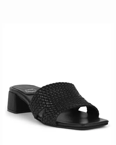 Jeffrey Campbell Women's Woven Slides In Black