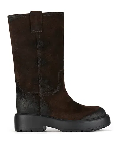 Jeffrey Campbell Wybie Boot In Brown Oiled Suede