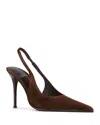 Jeffrey Campbell Women's You Wish Slingback Pumps In Espresso Suede