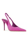 Jeffrey Campbell You Wish Slingback Pointed Toe Pump In Magenta Suede