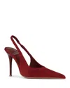 Jeffrey Campbell Women's You Wish Slingback Pumps In Red Suede