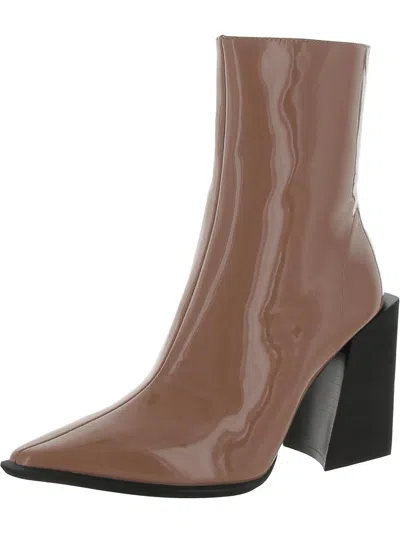 Jeffrey Campbell Womens Leather Pointed Toe Ankle Boots In Brown