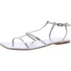 Jeffrey Campbell Womens Metallic Leather Strappy Sandals