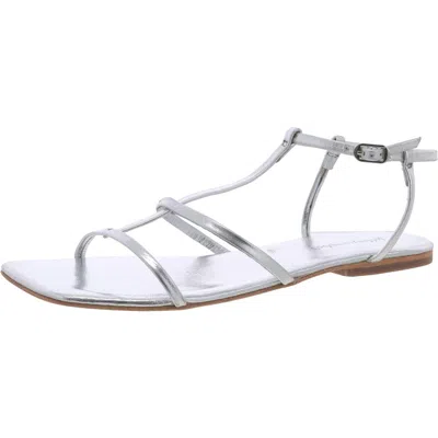 Jeffrey Campbell Womens Metallic Leather Strappy Sandals