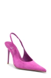 Jeffrey Campbell You Wish Slingback Pointed Toe Pump In Magenta Suede
