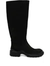 Jeffrey Campbell Zip-up Knee-high Boots In Black