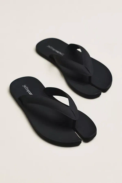 Jeffrey Campbell Zori Split-toe Flip Flops In Black