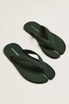 Jeffrey Campbell Zori Split-toe Flip Flops In Green