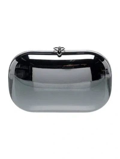 Pre-owned Jeffrey Levinson Acrylic Clutch In Silver