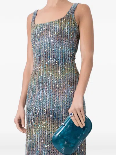 Jeffrey Levinson Elina Plus Monet Clutch In Blue