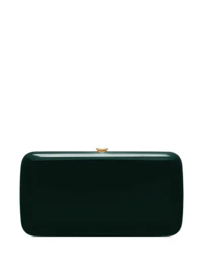 Jeffrey Levinson Finley Boxy Design Clutch In Green