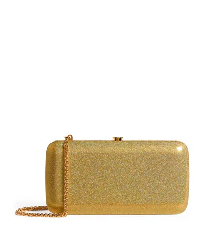 Jeffrey Levinson Finley Stardust Clutch Bag In Gold