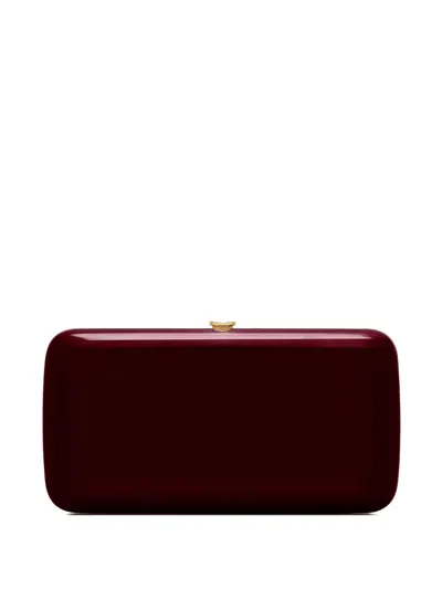 Jeffrey Levinson Finley Top Fastening Clutch In Red