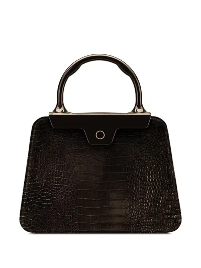 Jeffrey Levinson Handle Andie Tote Bag In Brown