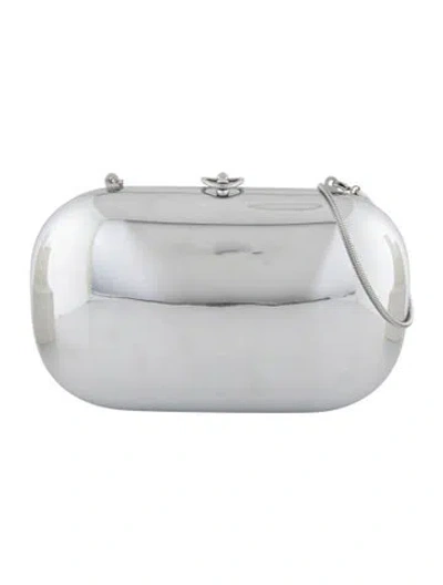 Pre-owned Jeffrey Levinson Leather Clutch In Blue