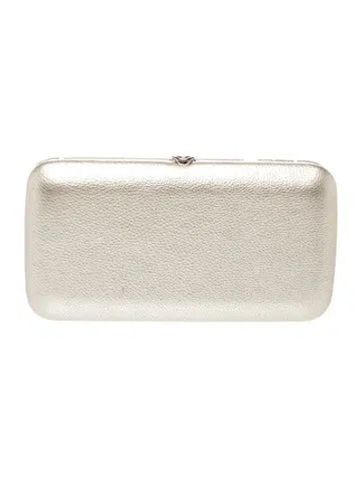 Pre-owned Jeffrey Levinson Leather Minaudière In Neutral