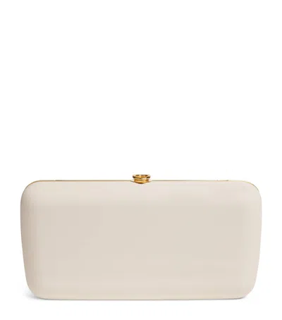 Jeffrey Levinson Mirrored Finley Clutch Bag In White