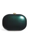 Jeffrey Levinson Oval Elina Clutch Bag In Green