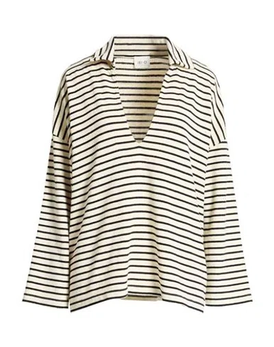 Jei O' Woman Sweater Black Size M Cotton, Polyester, Elastane