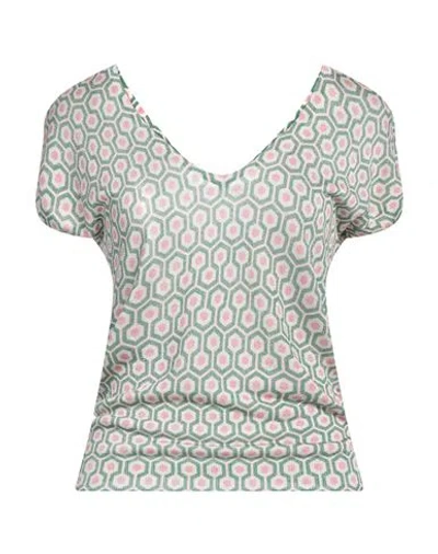 Jei's By Letizia Denaro Woman Sweater Green Size L Viscose, Lurex