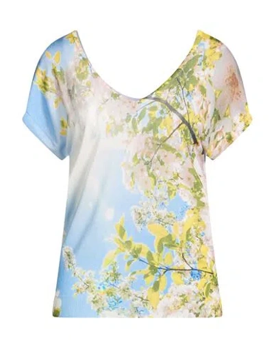 Jei's By Letizia Denaro Woman Sweater Light Blue Size L Tencel, Viscose, Silk