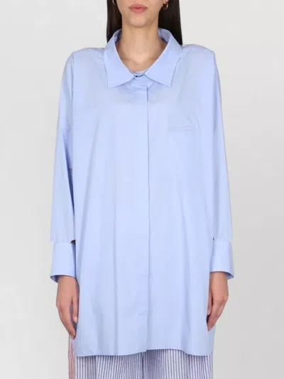Jejia Antoine Shirt Chest Pocket Collared Neck In Blue