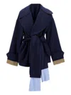 Jejia Cashmere Peacoat In Blue