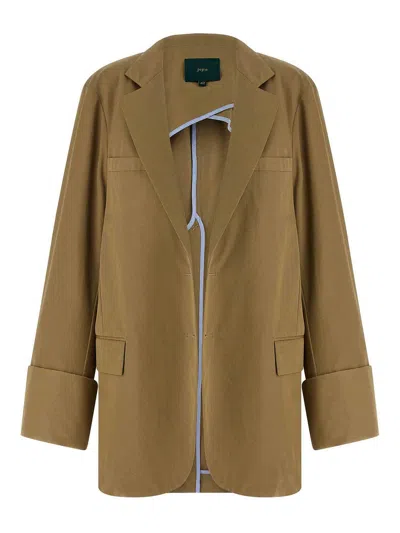 Jejia Birkin Single-breasted Blazer In Brown