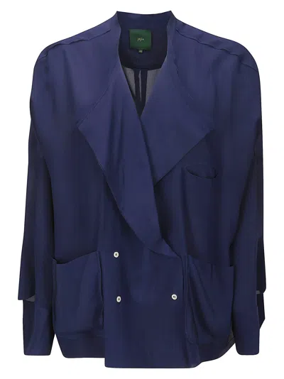 Jejia Bloom Shirt Jacket 1 In Blue