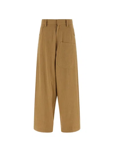 Jejia Carla Textured Trousers In Brown
