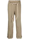 Jejia Check Belted-waist Trousers In Neutrals