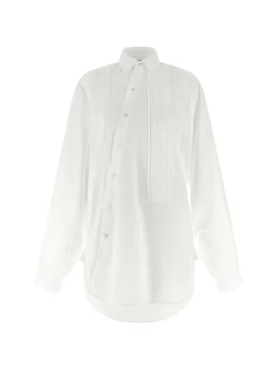 Jejia Crazy Smoking Plissé Shirt In White