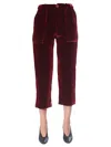 Jejia Cropped Pants In Bordeaux