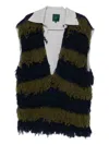 Jejia Fringed Top In Green