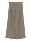 Jejia Houndstooth Pleated-front Trousers In Brown