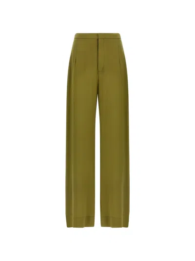 Jejia Jean Buttoned Silk Trousers In Gray