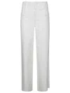Jejia White Low-rise Cropped Pants In White