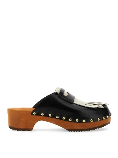 JEJIA LEATHER CLOGS